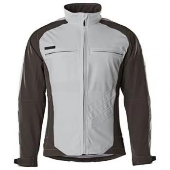 Dresden Softshell Jacket by Mascot - White/Dark Anthracite - Small