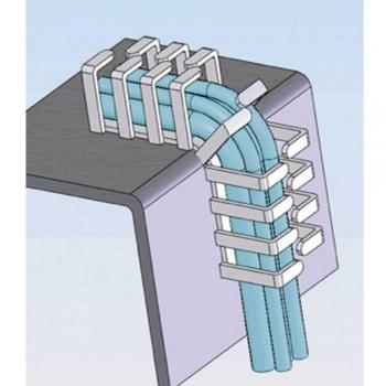 Richco - RX1616-4 Canalina portacavi flessibile 16 mm Grigio 1 pz