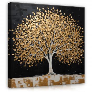 Lienzo de Hojas Encantadas 40x40 cm