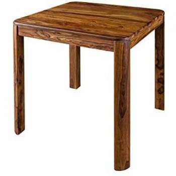 Tavolo da pranzo in legno di Acacia 80x80x76 noce cerato