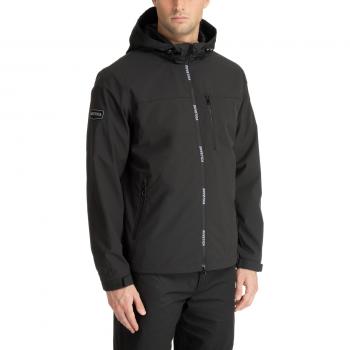 Duvetica Black XL Zip Hooded Jacket for Men