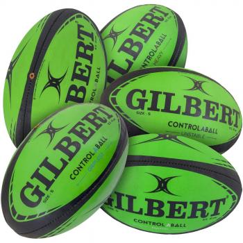 Gilbert Pass Catch Skill System Rugby Balls Pack of 5 (Size 5)