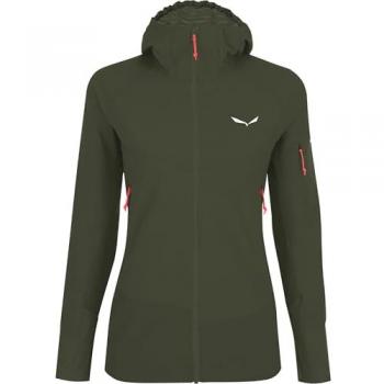 Salewa Agner Giacca con Cappuccio Donna Verde Scuro