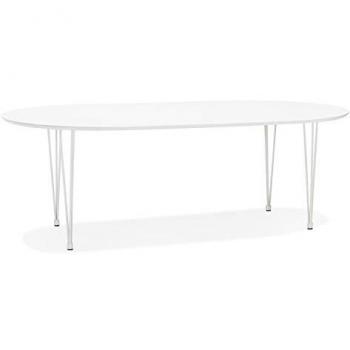 Table à manger design 'CHAMONIX' - Blanc - ALTEREGO