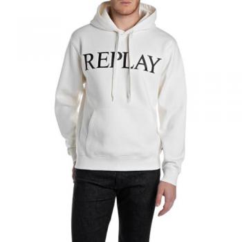 Replay Hoodie M3104.000.23832 Blanc Neutre M Hommes