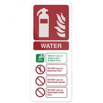 EclipseSafe Fluorescent Fire Safety Sign