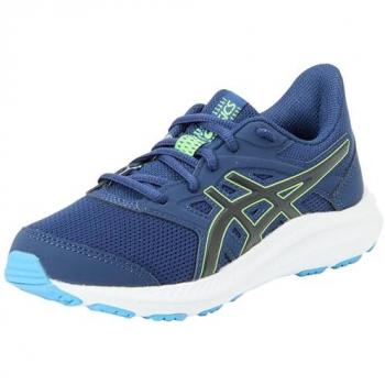 ASICS Jolt 4 Junior Bleu Marine & Vert – Chaussure enfant Taille 33