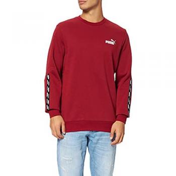 Felpa Puma Power Tape Uomo Rosso Intenso S