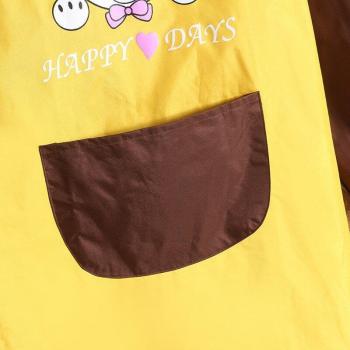 Lovely Printed Waterproof PVC Full Body Long Sleeve Apron