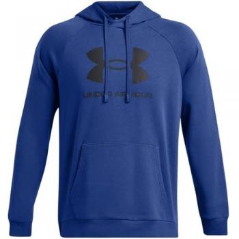Felpa UA Rival Fleece Logo HD Blu