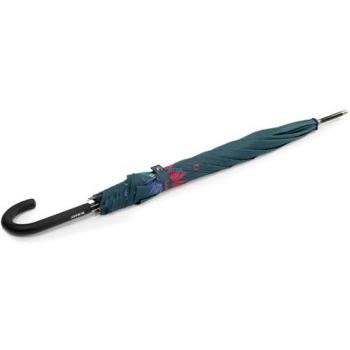 Isotoner Parapluie Ultra-Déperlant Canne Auto Frise Exotique Rouge