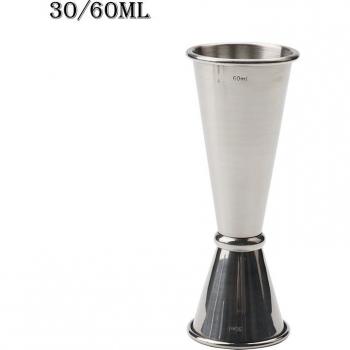 Vaso de Medición Doble Acero Inoxidable