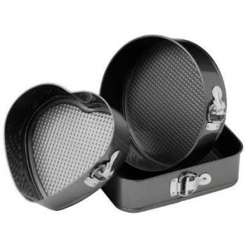 Springform Cake Pan Set of 3 - Non-Stick Baking Tins