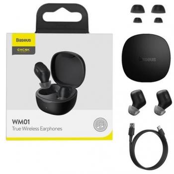 Baseus Encok WM01 Écouteurs sans fil Bluetooth micro intra-auriculaires