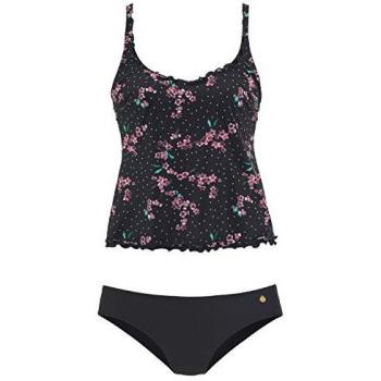 Lascana Tankini Nero Rosso Velluto