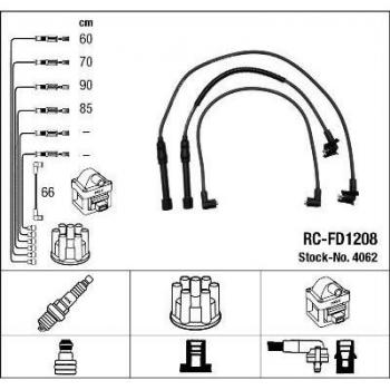 Jeu de fils d’allumage NGK 4062 pour Ford Scorpio 2