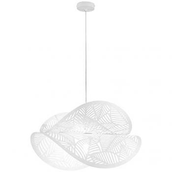 Lampadario a sospensione RHEI a doppia vela Bianca 1Xe27 60X33X150Cm