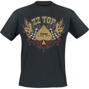 ZZ Top - Race Flag T-Shirt - Schwarz - Größe S - 100% Baumwolle