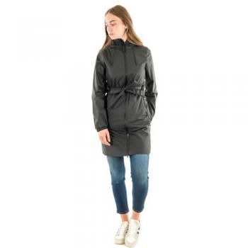 Rains Long Insulated Curve Jacket - Women's Black Size S