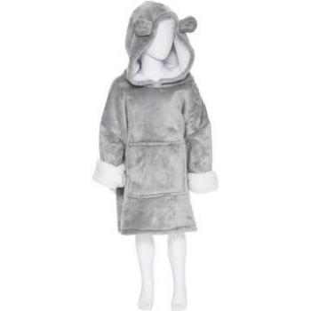 HOMEMAISON Felpa grigia con cappuccio bear per bambini da 3 a 10 anni