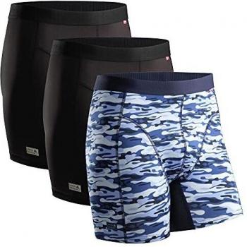 Bóxers de Deporte para Hombre, Secado Rápido, Transpirables, Resistentes al Olor, Suaves, Ligeros, Ropa Interior, Pack de 3