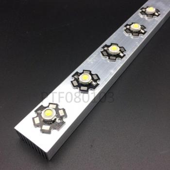High Power LED Aluminum Heatsink 300mm x 25mm x 12mm for 1W, 3W, 5W LED Diodes - Set of 2