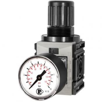 Riegler FUTURA‑Mini Druckregler – Standardmanometer – G 1/4, 0,1–4 bar