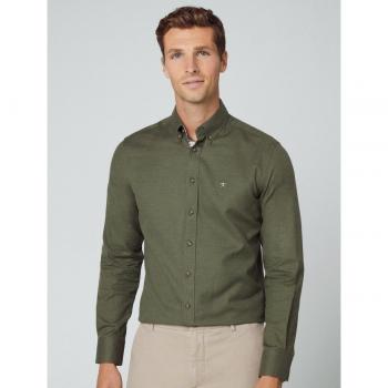 Camisa Flannel Verde Oliva Hackett London