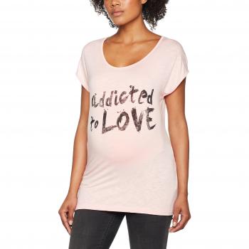 MAMALICIOUS Mlbritta S/S Jersey Tee, Camiseta de Maternidad para Mujer, Rosa