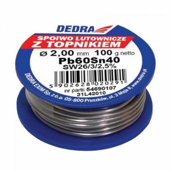 Soudure DEDRA 2,0 mm – Flux Haute Qualité Pb60Sn40