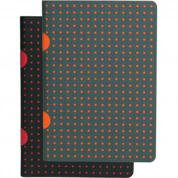 CAHIER CIRCULO NOIR SUR ROUGE B7 QUADRILLAGE