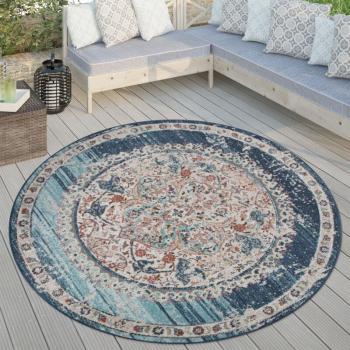 Outdoor Teppich Pastell Grau Ø 160 cm