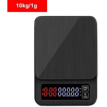 Báscula electrónica de café Yieryi, LCD, 3kg/5kg/10kg, temporizador incluido