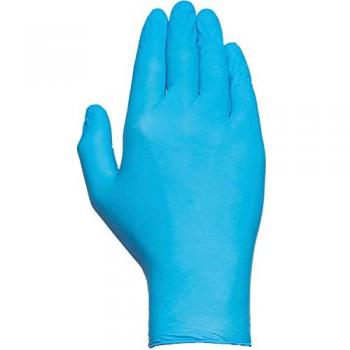 Guanti usa e getta Juba Box Blue Nitrile senza polvere (100 unità), M