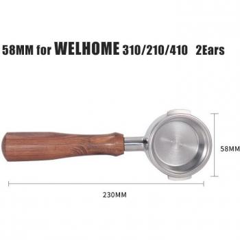 58MM Stainless Steel Bottomless Portafilter for WELHOME Coffee Machines