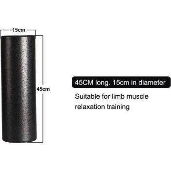 EPP Solid Core Smooth Foam Roller for Yoga and Pilates - Grey, 60/30/45CM