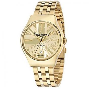 Pepe Jeans Uhrenbeweger Herren Collection Joey – Goldene Edelstahlfassung R2353113002