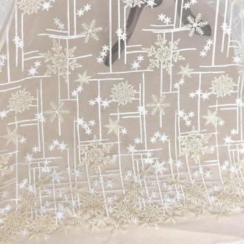 130*100cm White Bridal Headdress Veil Embroidered Lace