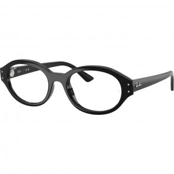 Montature da Vista Ray‑Ban RX7257 Shilo 8260 – Nero Trasparente, Forma Rotonda