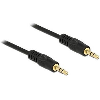 Delock 83746 Klinkenkabel 3,5 mm 3 Pin Stecker auf Stecker 2m schwarz