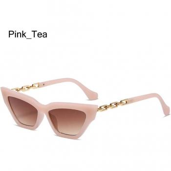 Lunettes de soleil vertes œil de chat pour femmes