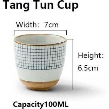 Handbemalte japanische Teekanne mit Kaffeegitter