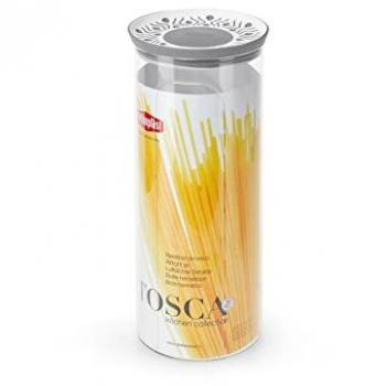 Barattolo 55504 tondo tosca 2,2lt bianco/grigio
