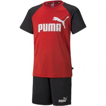 T-shirt et short Puma Set B rouge noir pour enfant - 104