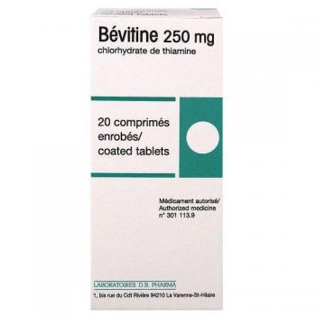 Bévitine 250 mg vitamine B1 20 comprimés enrobés
