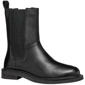Botas Chelsea Geox Serilda C de cuero negro para mujer