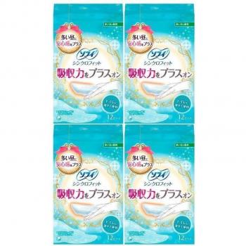 Unicharm Sofy Synchro Fit – 12 Sheets / 7 Uses, Flush‑Ready