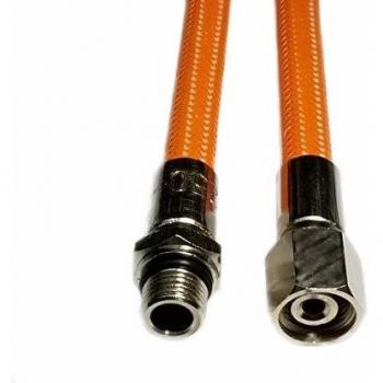 Reglerschlauch Flex AG 1/2 UNF für Apeks & Mares (10 Zoll, Orange)