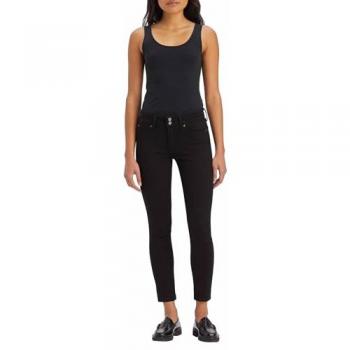 Levi's Vaqueros 711 Doble Botón Negro para Mujer