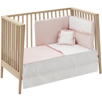 Set Piumone e Proteggi Materasso Liberty Rosa 60x120 cm